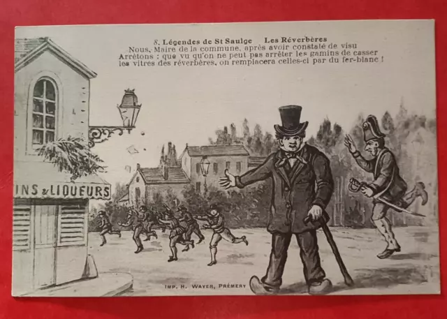CPA - 58 Légendes de St Saulge - Les Réverbères