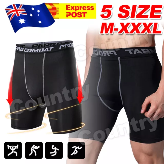 Men Sports Compression Shorts Pants Fitness Under Skin Base Layer Tights Pant OZ