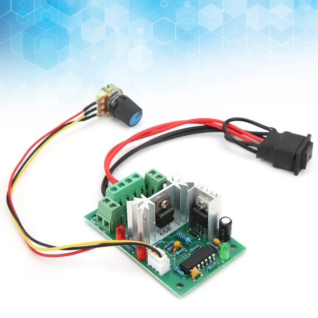 DC MOTOR SPEED Control Module PWM Adjustable Switch CW CCW Controller ...