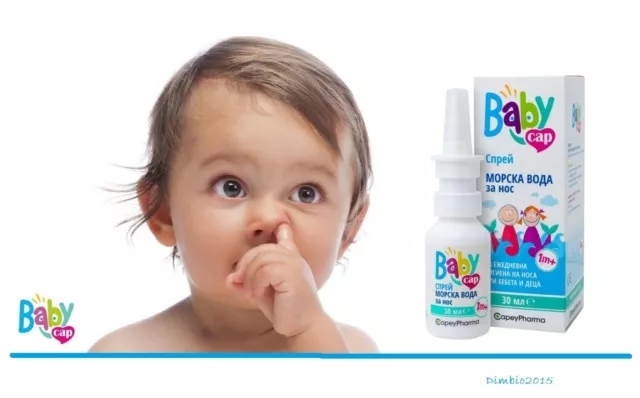 BabyCap SPRAY Isotonic solution of sea water  Nasal hygiene Baby And Kids 1m+