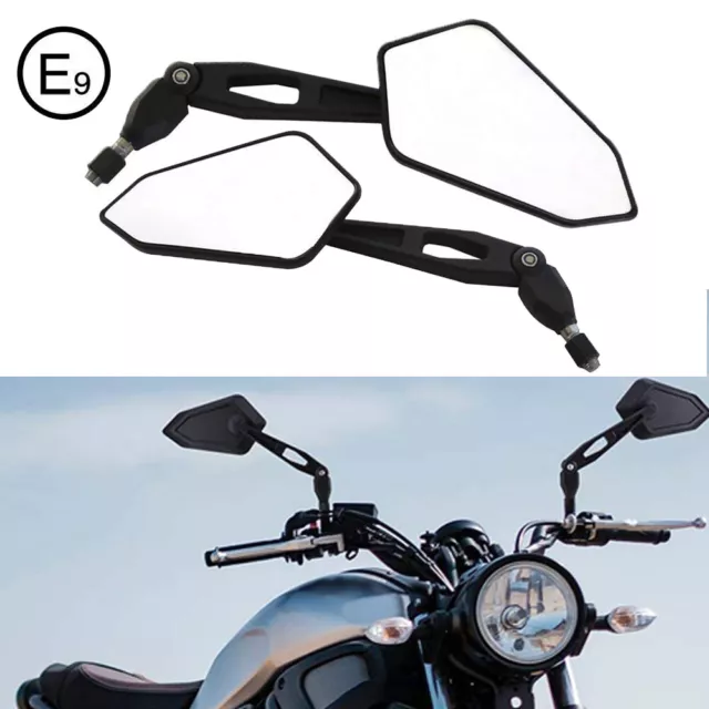 Paar Motorrad Spiegel Rückspiegel 10mm Universal Motorradspiegel