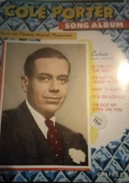 COLE PORTER ~ Song Album Sheet Music For Piano & Voice. CHAPPELL