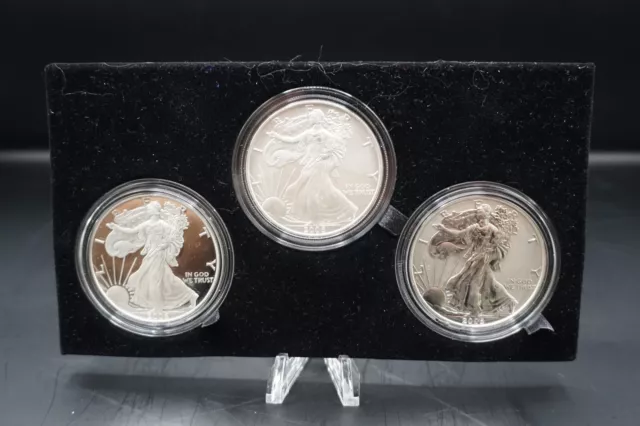 2006-W American Silver Eagle 3 Coin 20th Anniversary Proof Set (no COA/Box)