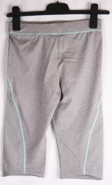 Ultrasport Mujer Pantalones Capri Pantalones de Gimnasio Gris Melange / Aqua S 2