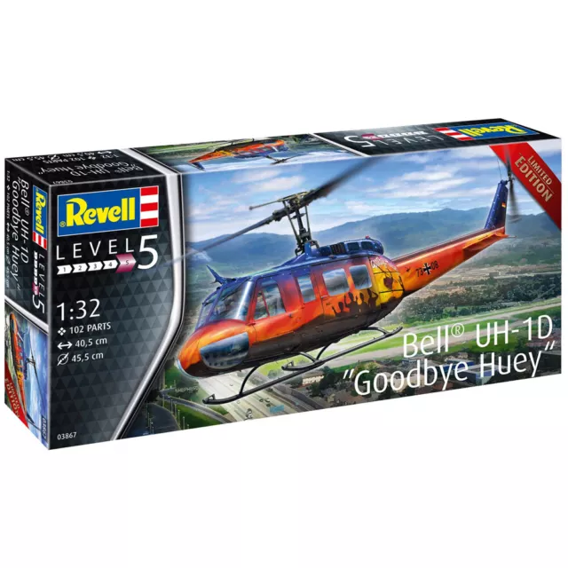 Revell 1/32 Bell UH-1D Goodbye Huey Helicopter Model Kit