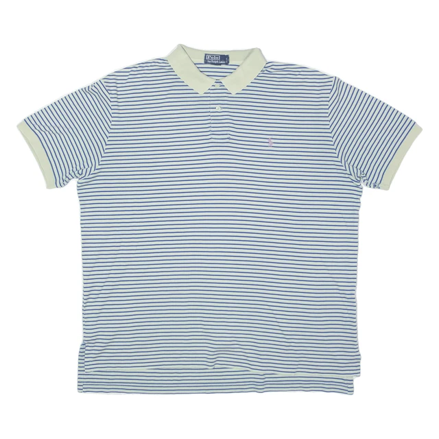 Polo Polo Ralph Lauren blu a righe manica corta uomo XL