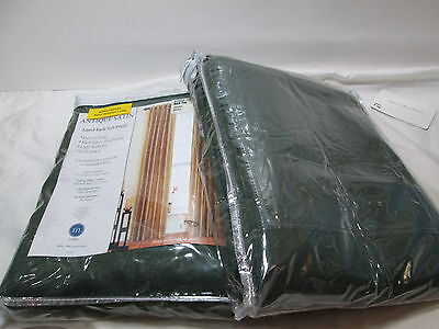 Miller Curtain ANTIQUE SATIN Lined Back Tab Panels Two (40"x95") ~ Basil Green