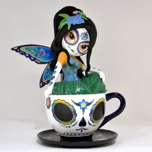 Jasmine Becket-Griffith JBG VIRTUOUS VERONICA Teacup Fairy Figurine NEW