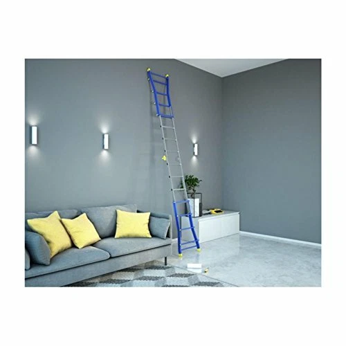 Colombo Scala PRATIC 4+4 In Acciaio Alluminio Altezza Massima 3,7 M 3