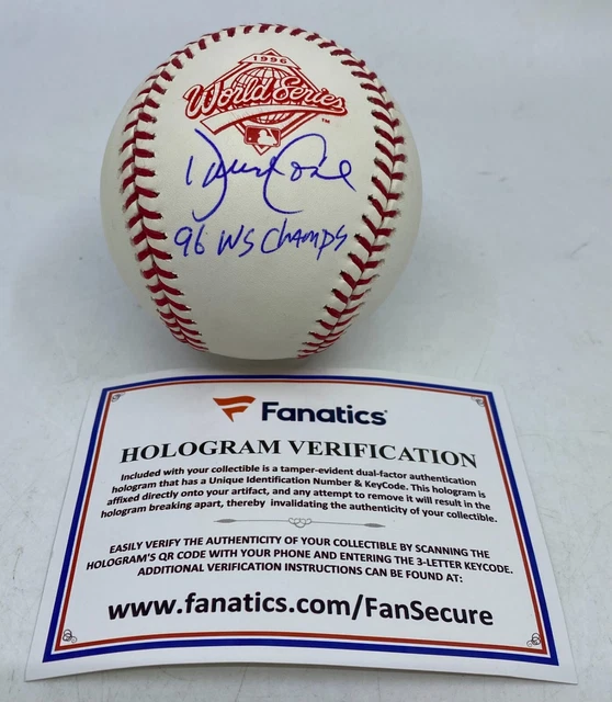 David Cone Yankees Signed OML 1996 World Series Baseball AUTO Fanatics COA