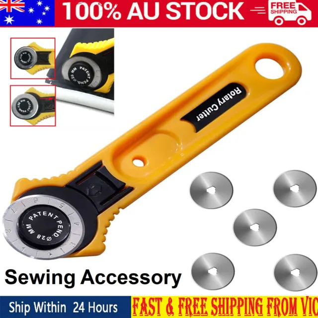 Rotary Cutter DIY Tool Sharp Round Sewing Quilting Roller Fabric Cutting Craft