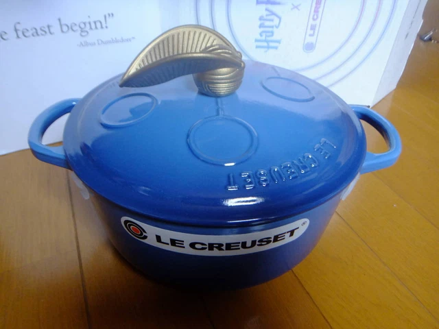 Le Creuset Cocotte Ronde Harry Potter Enamel pot Kitchenware Blue Color 20cm