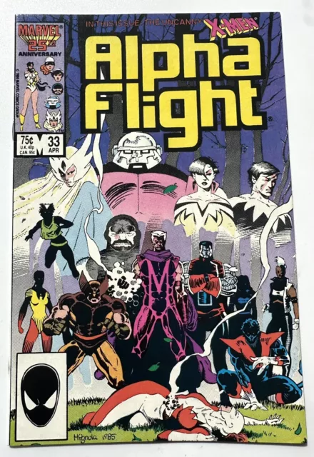 Alpha Flight #33 Marvel Feat.X-Men KEY 1st App of Yuriko as Lady Deathstrike 7.0