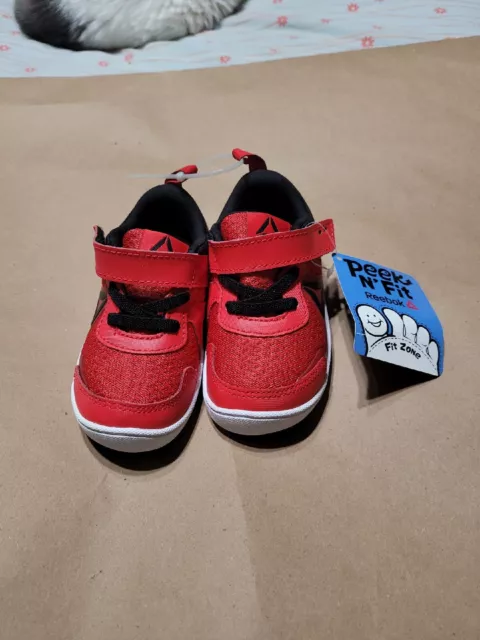 Reebok Ventureflex Stride 5.0 CM9153 Baby Toddler Red Running Shoes Size 6 2