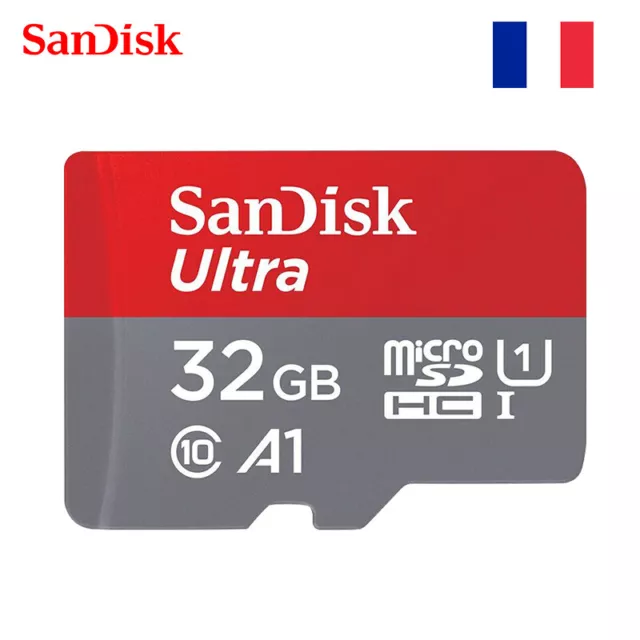 Carte mémoire SANDISK Micro SD 32GB SDHC avec Adaptateur