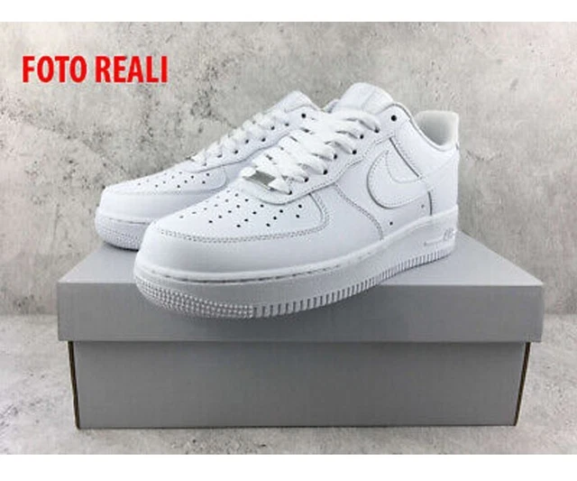 NIKE AIR FORCE 1 07 low bianche ORIGINALI Donna Uomo Sneakers