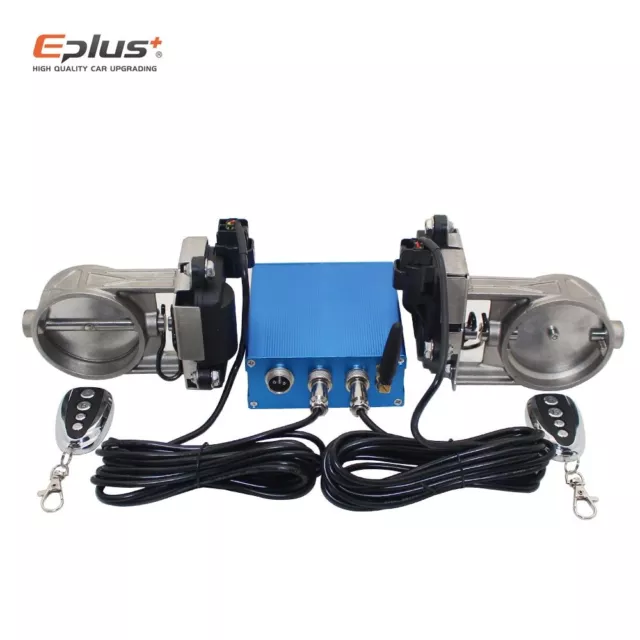 Car Exhaust Pipe Electronic Valve Kit Multi-angle Mode 51 63 76MM Controller