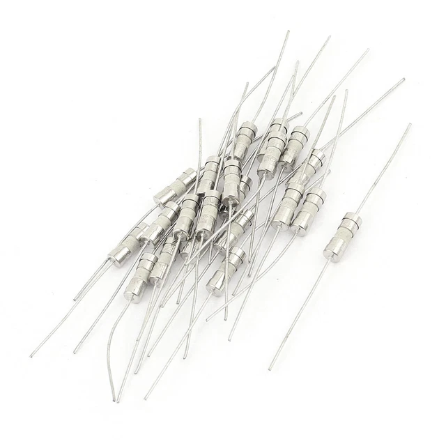 20Pcs AC 250 V 10 A 4X11mm Temporisé Fusible Céramique Fils Axiaux Intérim