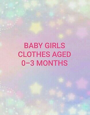Baby Girls Clothes Aged 0-3 Months Make Your Own Bundle Sleepsuits Top Dresses