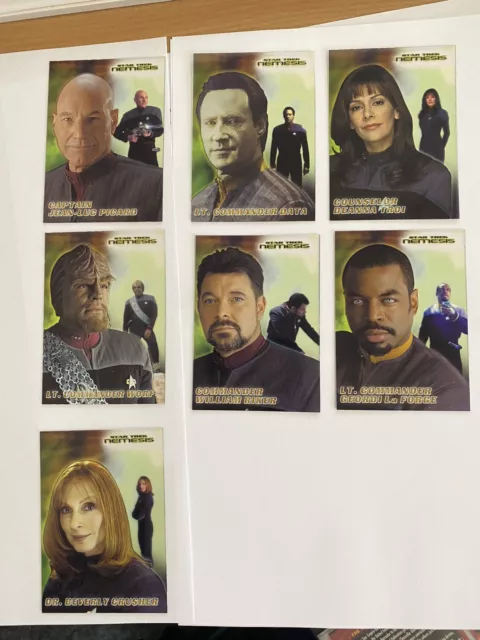 Star Trek Nemesis Complete Trading Card Sets & Binder Base+Romulan+Technology+CC