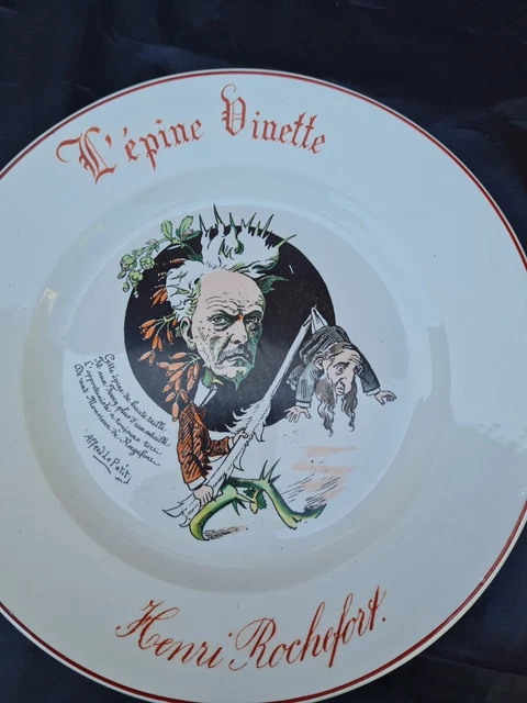 Ancienne Dinette Choisy Le Roy / Creil / Montereau – 9 Assiettes Terre De Fer
