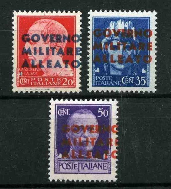 Italy Allied Occupation Issue For Naples Scott 1N10-13 (3) Perfect Mnh