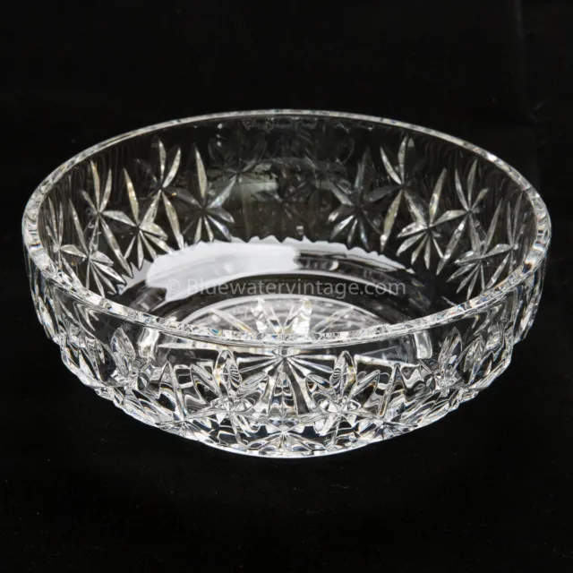 GL5	Vintage Waterford Lismore Pb Cut Crystal 8" Serving Bowl Ireland, EX!!