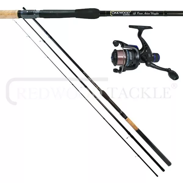 Oakwood 12Ft Float/Waggler Fishing Rod & Oakwood Reel With Line Combo