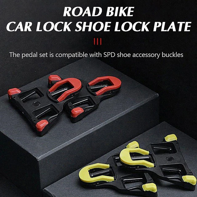 Bicycle Road Splint Group, Bicycle Riding Shoes Lock Shoe Red And Yellow Col LEI