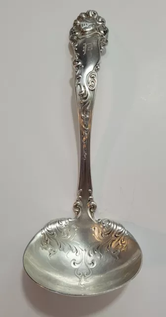 1899 Alvin Sterling Silver Edward VII Pattern Ladle With "P" Monogram