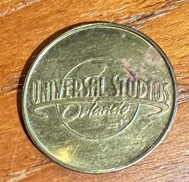 Universal Studios Vintage Retired Brass Colored Gaming Token Coin