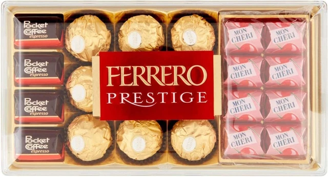 FERRERO PRESTIGE CON Pocket Coffee, Ferrero Rocher e Mon Cheri Scatola ...
