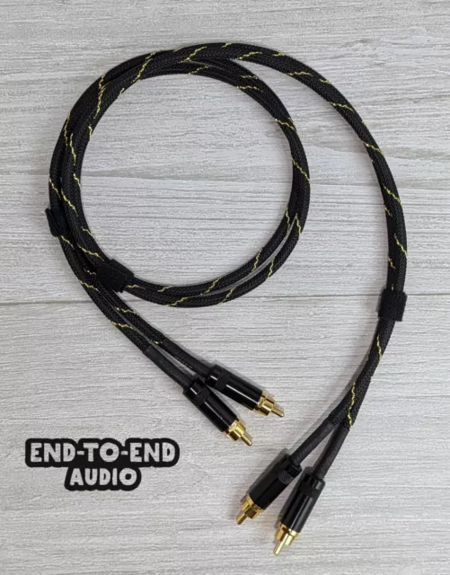 HI-FI STEREO DUAL RCA Cables- Mogami Cable Gold RCA Handmade