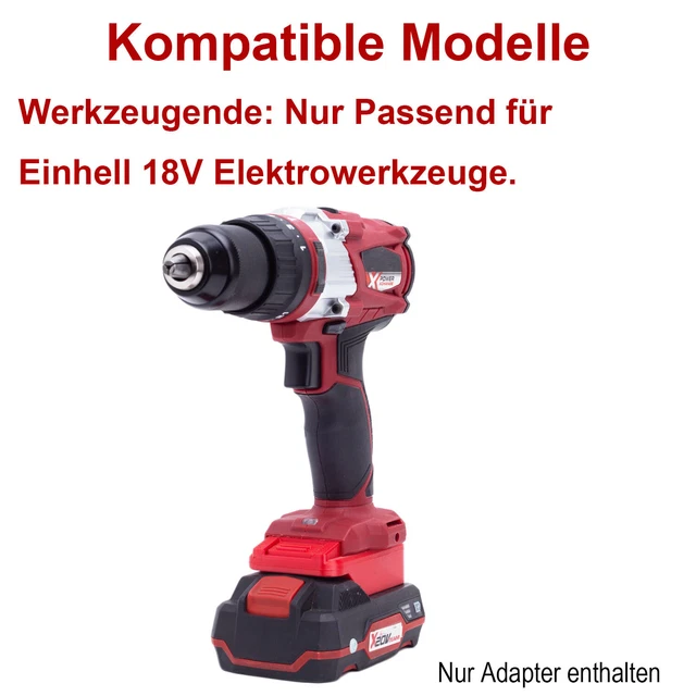 ADATTATORE BATTERIA COMPATIBILE con batteria Parkside x20V TEAM per