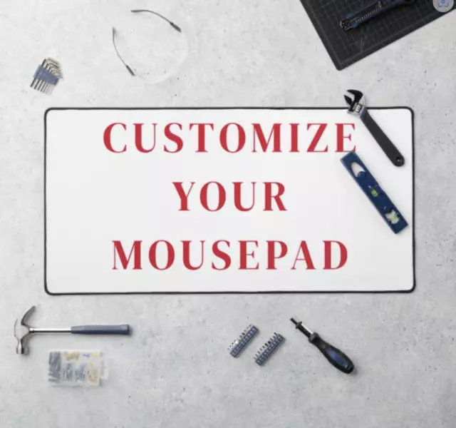 Custom XXL mousepad - customize with your design - 16in x 35in - full desk mat