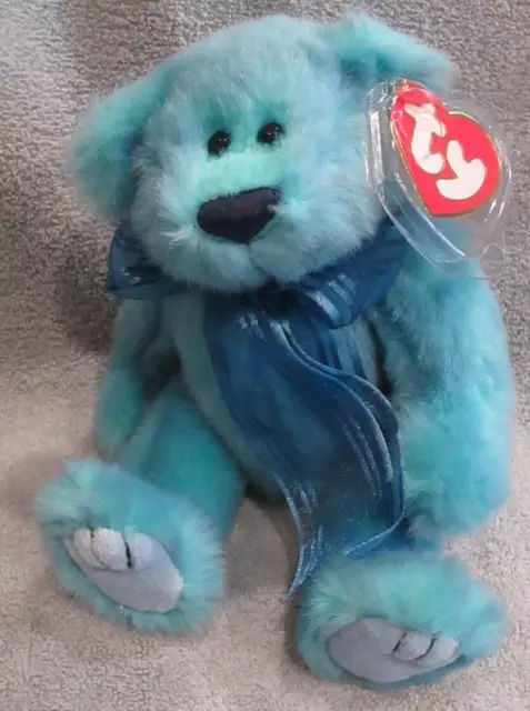 Ty Attic Treasures Azure the  Bear MWMT Free Shipping