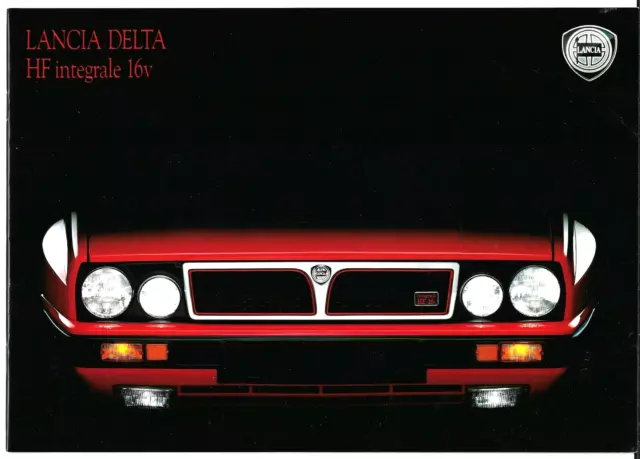 Lancia Delta HF Integrale 16v 1989-91 UK Market Sales Brochure