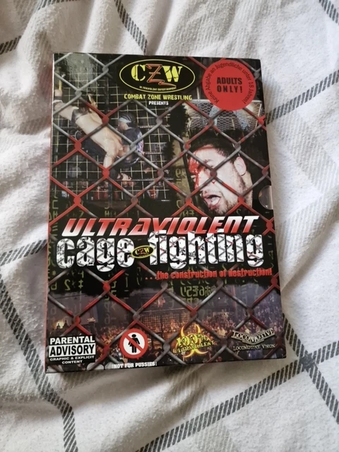 スポーツ・フィットネス CZW ULTRAVIOLENT Cage fighting CZW ULTRAVIOLENT CAGE Fighting - Rare Wrestling DVD - Ft. Nick