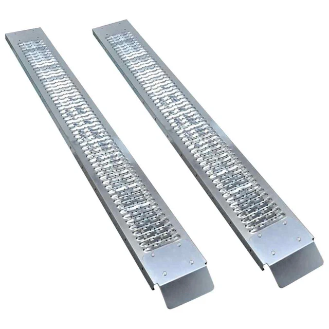 2x Auffahrrampe Stahl 450kg Laderampe Rampe Verladerampe Auffahrschiene vidaXL