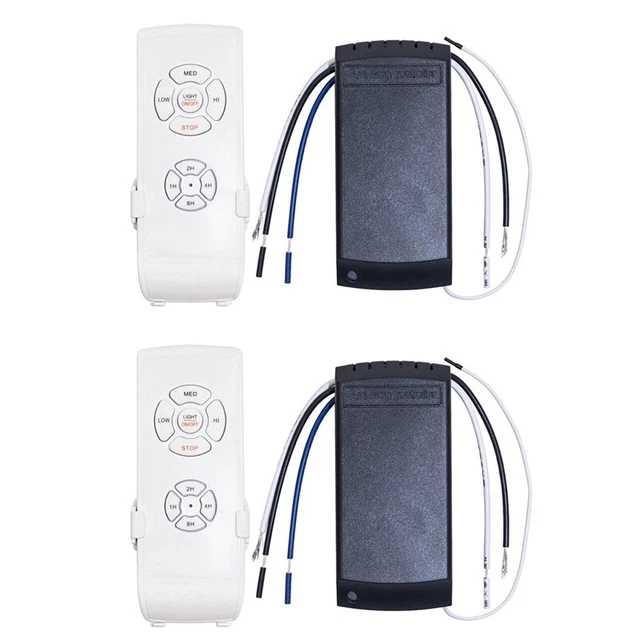 2 X Ventilatore Universale Da Appendere A Soffitto Kit Telecomando AC 220 V Q5M5