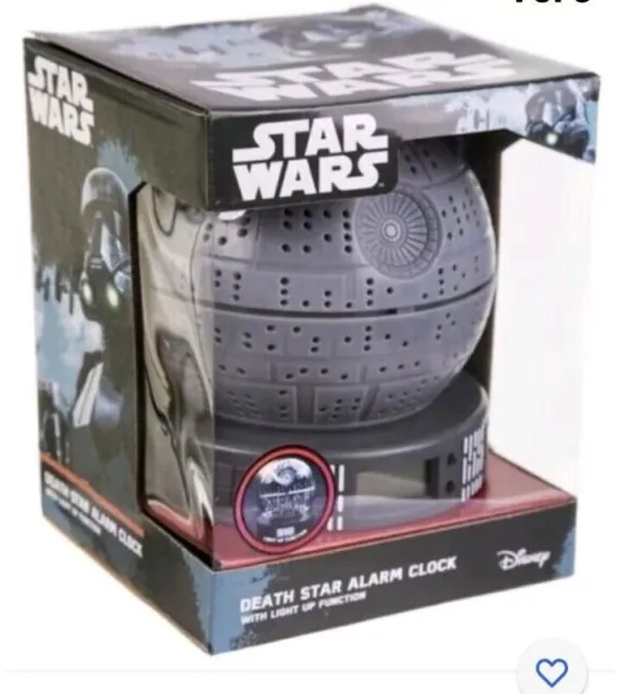 STAR WARS DEATH STAR ALARM CLOCK  LCD DISPLAY Brand New Disney - Free postage