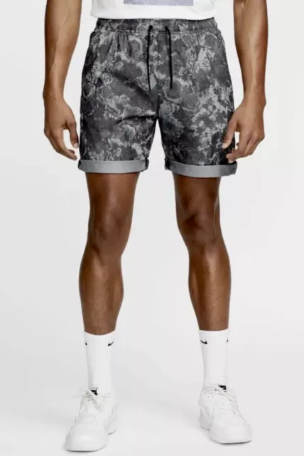 Nike Court Heritage Tennis Shorts Camo Print DA4374 010 Chino Tennis Sizes, M