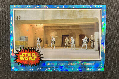 2022 Topps Chrome Sapphire Star Wars Stormtroopers Attack Our Heroes #103