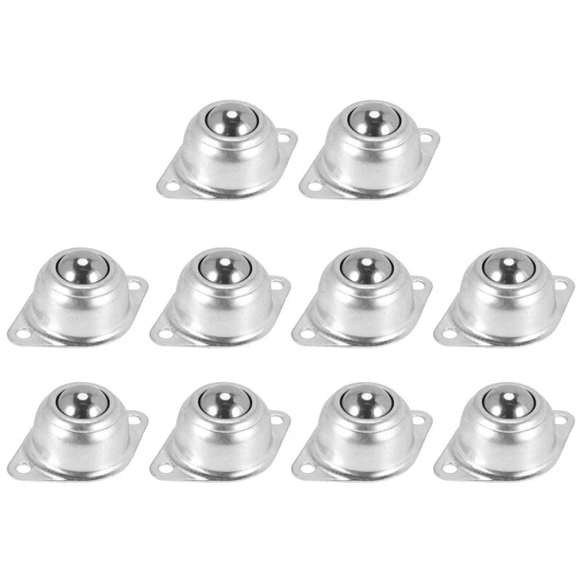 10Pcs 3CM Dia Carbon Steel -15A Ball Transfer Unit Ball Bearing Conveyor J7N8