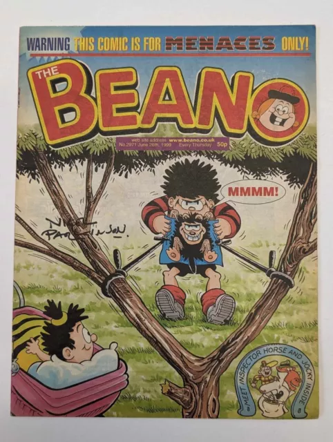 The Beano No.2971 - Signed by Nigel Parkinson, 26th June 1999, DC Thomson & Co