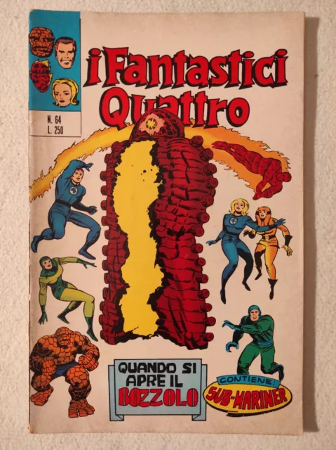 Fantastici Quattro Corno N. 64 - Prima Apparizione Warlock No Resa Buono/Ottimo