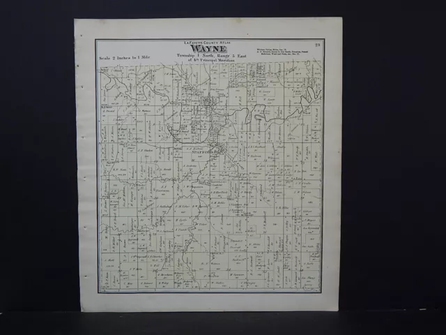 Wisconsin Lafayette County Map 1874, Wayne Township L22#14