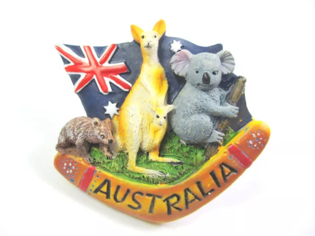 Australien Magnet Souvenir Känguru Koala Bär Wombat Bumerang Australia (A70)