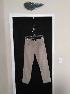 J Brand Kane Straight Fit Jeans Branch Brown 30 EUC Actual Waist 31" Cropped