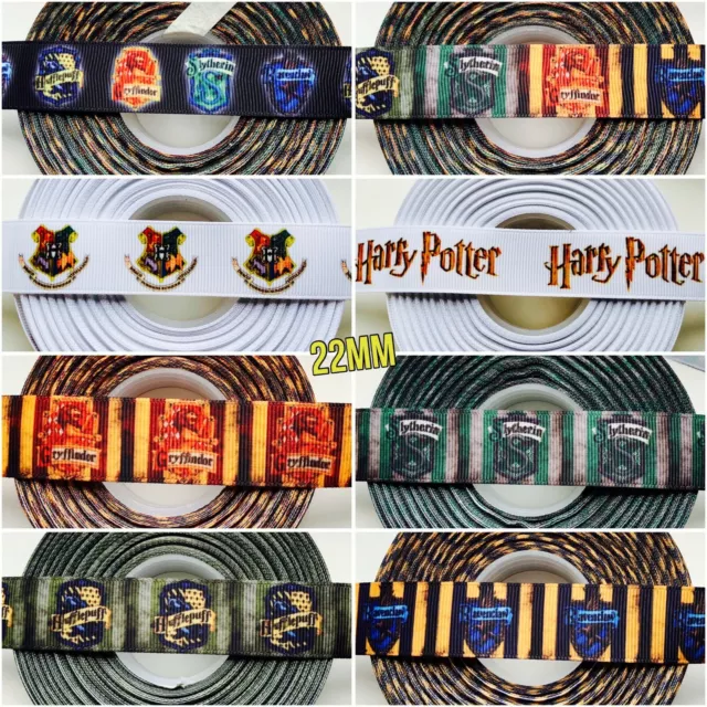 95mm Burgundy & Metallic Gold Vintage Woven Ribbon - Harry Potter  Gryffindor